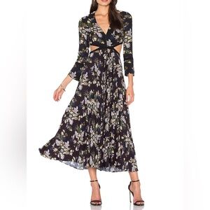 A.L.C Floral Black Dress